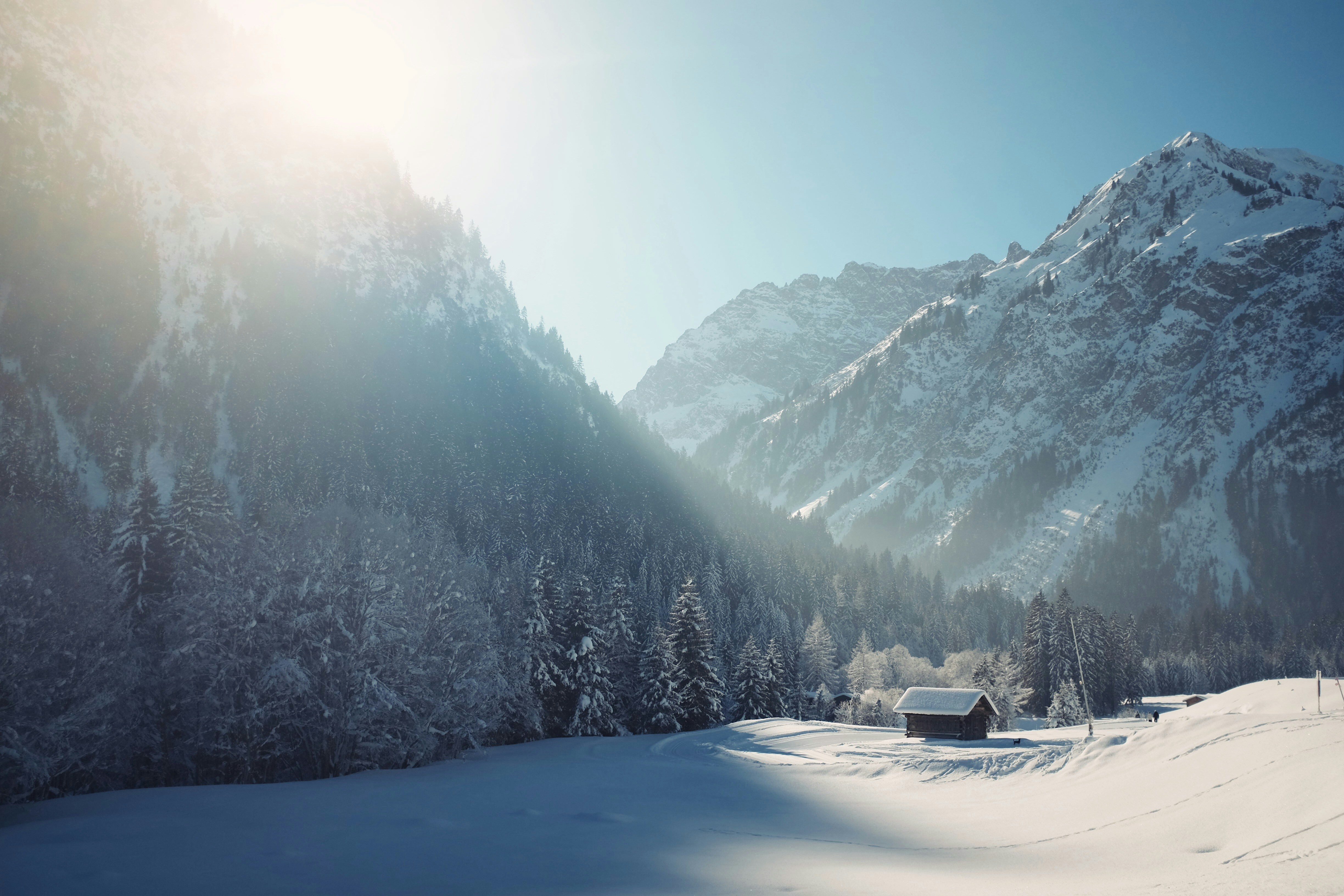 Snow on a landscape